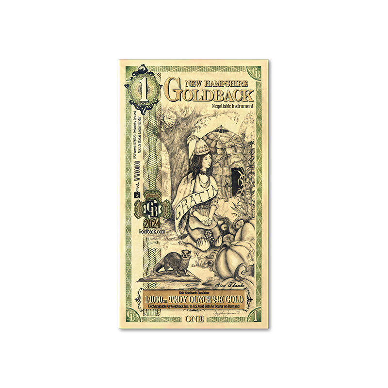 1 New Hampshire Goldback